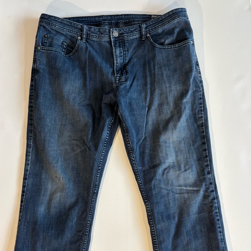 Buffalo David Bitton Men's Straight Dark Blue Jeans